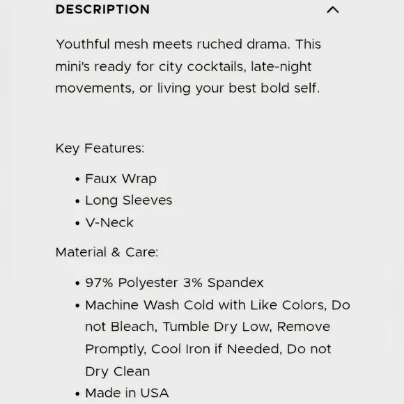 Bebe Ruched Mesh Cocktail Dress - Picture 4 of 4